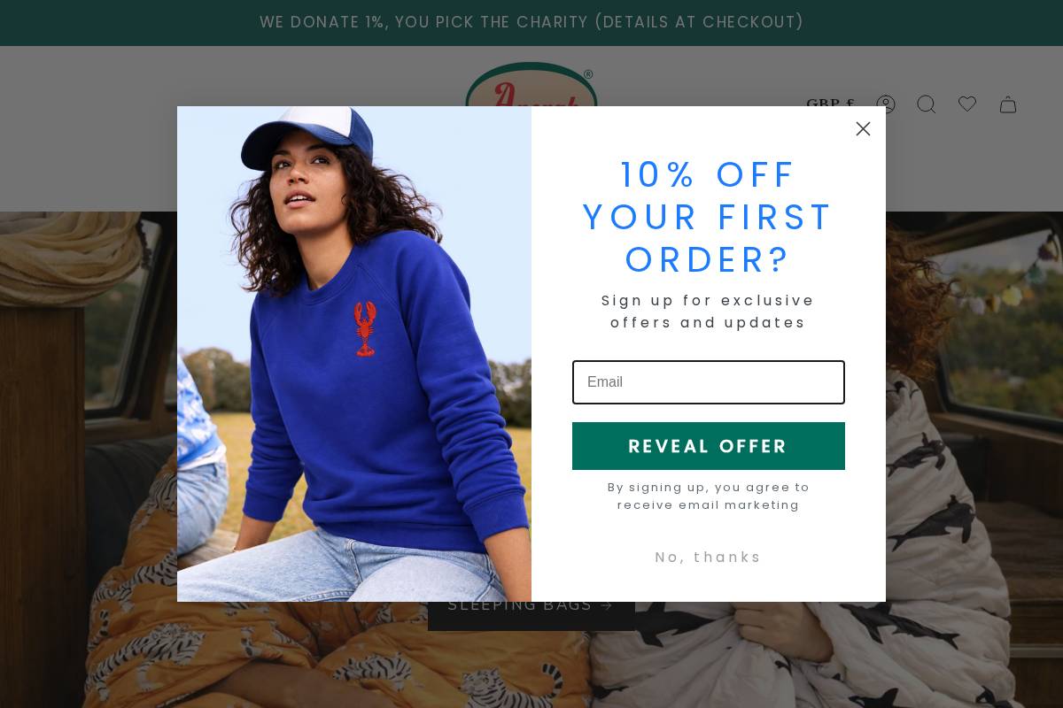 Anorak homepage screenshot