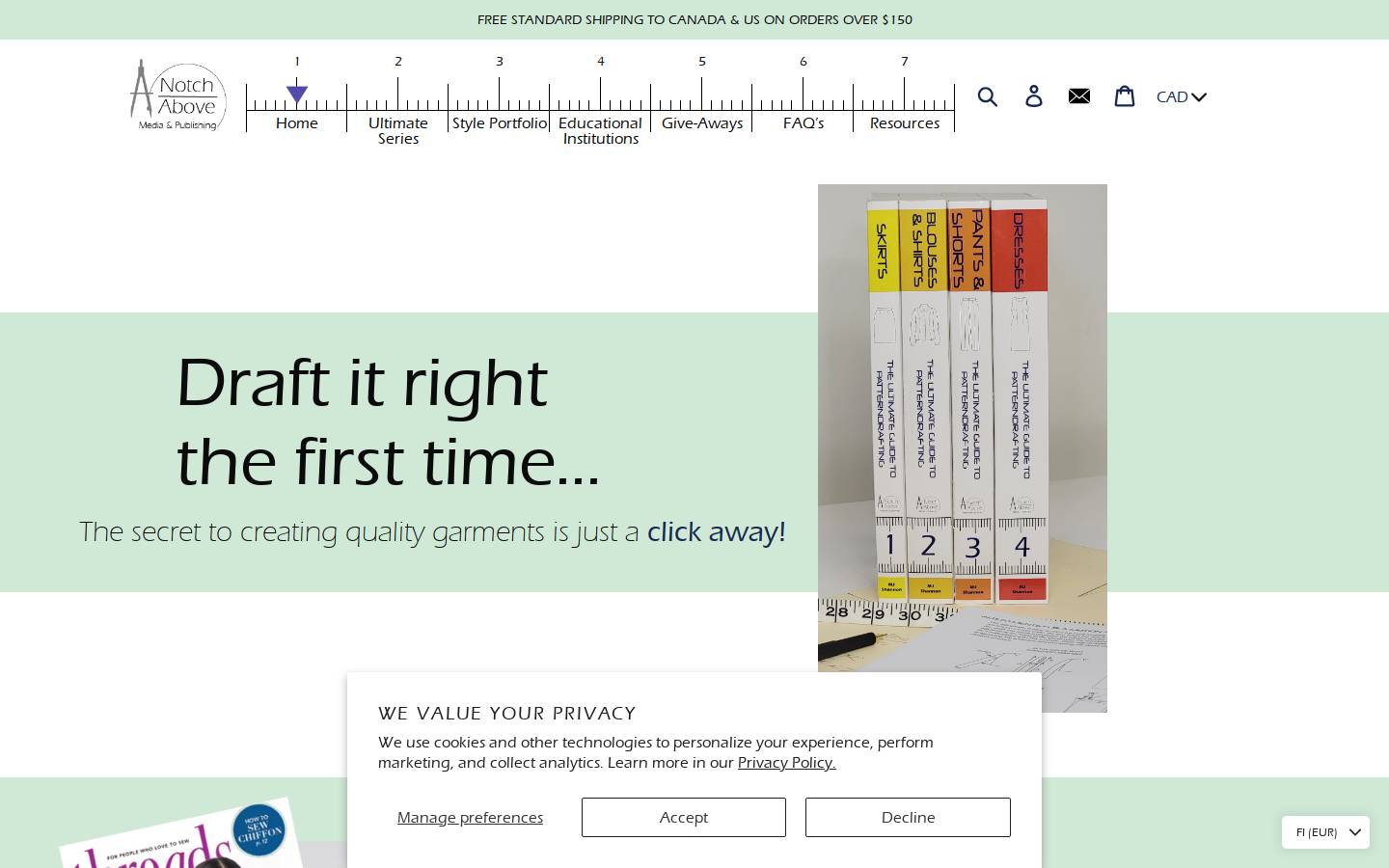 anotchabove.ca homepage screenshot