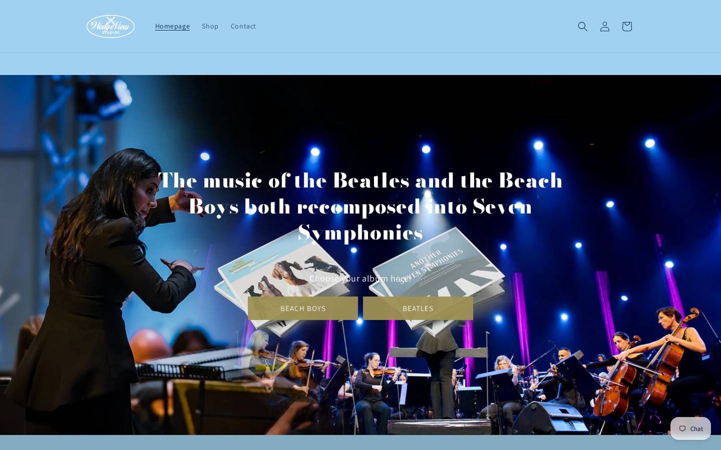 another7symphonies.com homepage screenshot