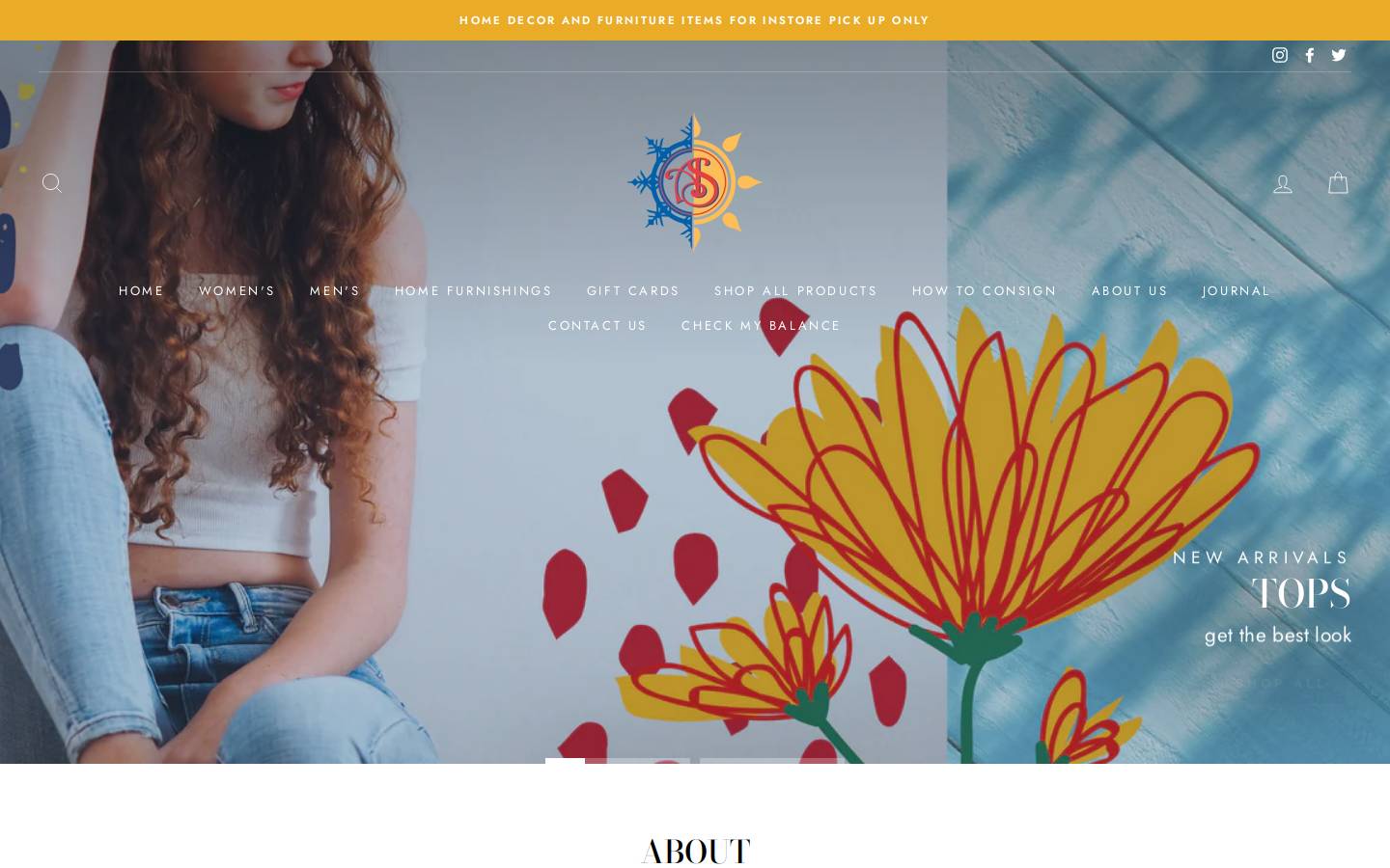 anotherseasonconsignments.com homepage screenshot