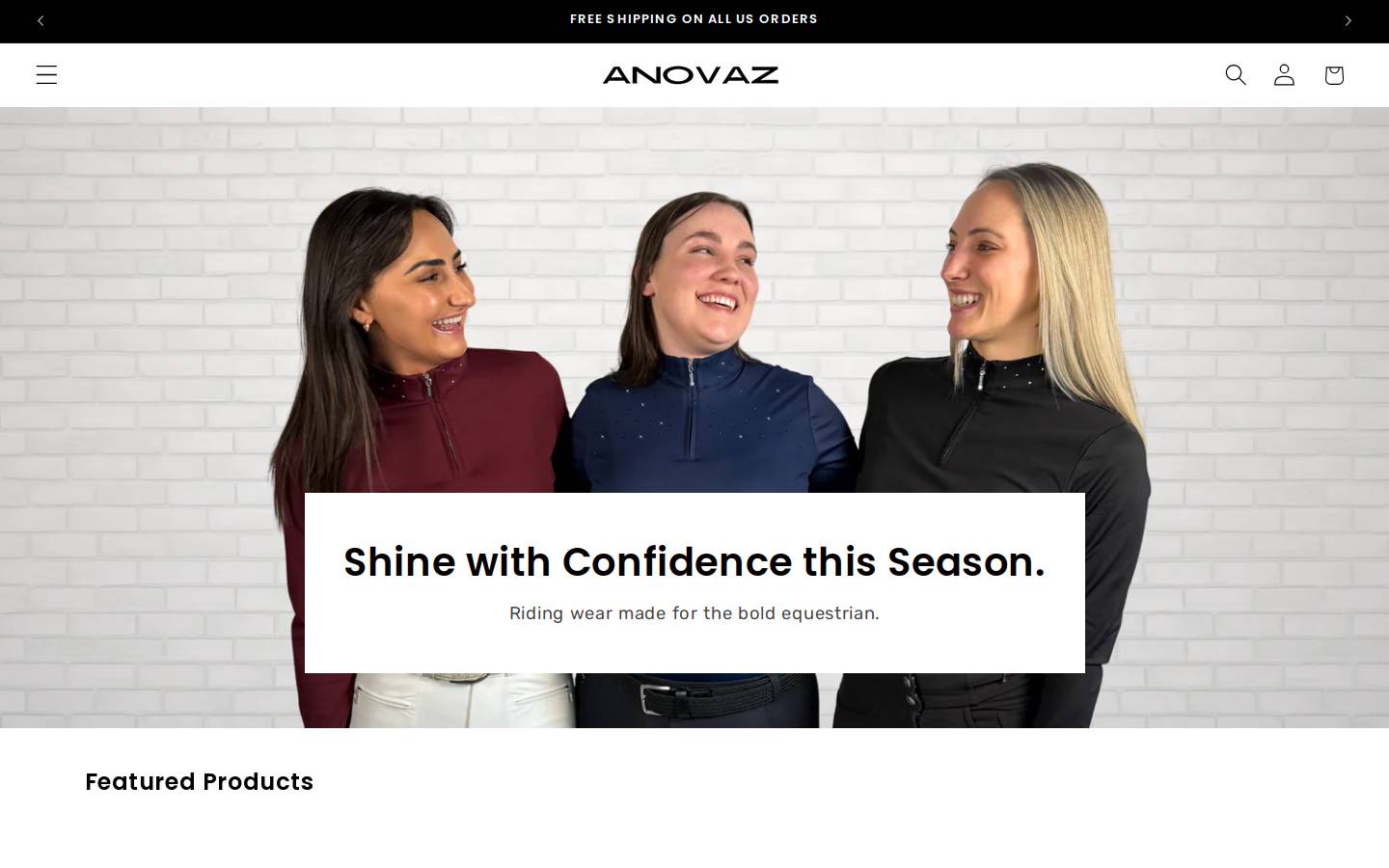 anovaz.com homepage screenshot