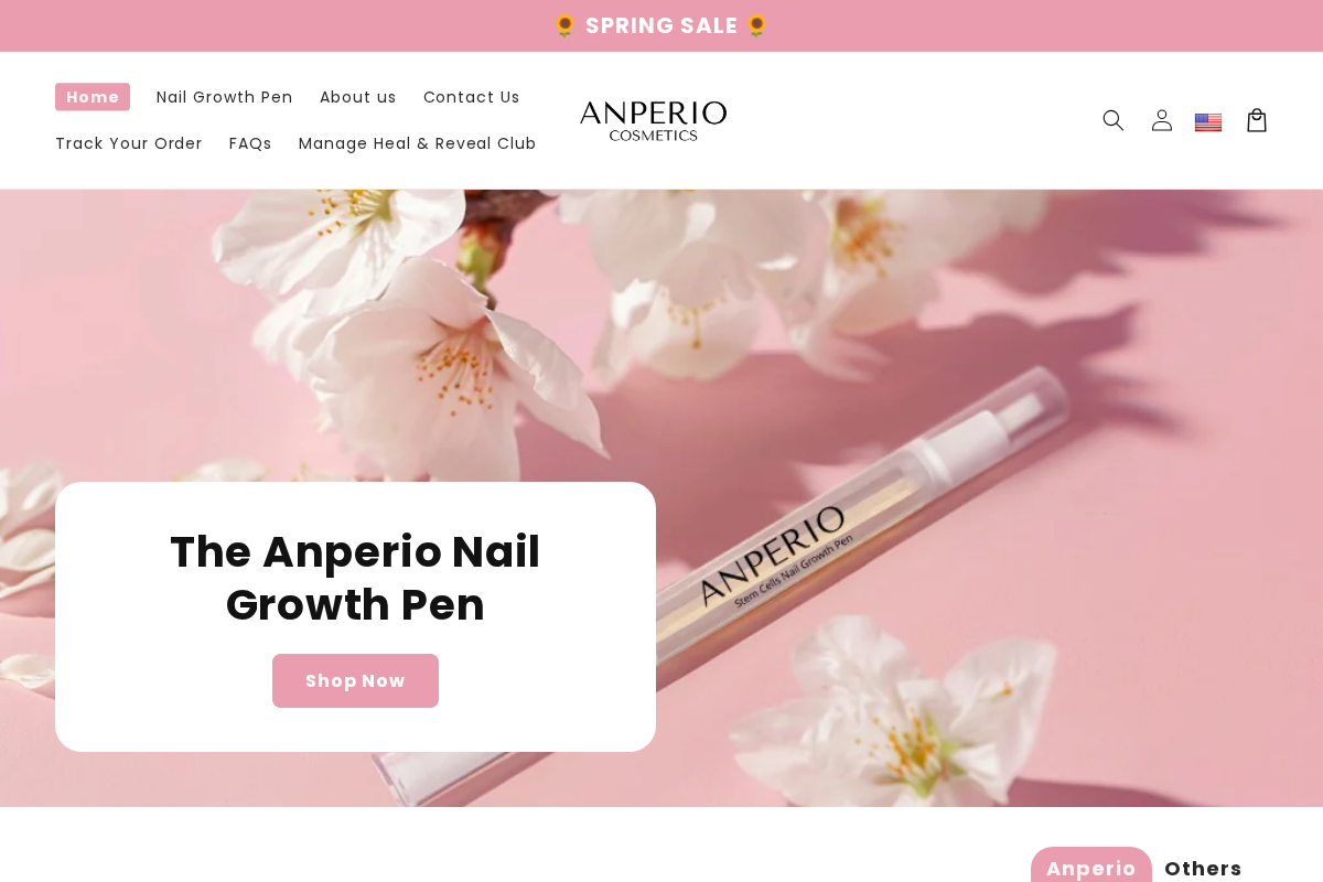 Anperio homepage screenshot