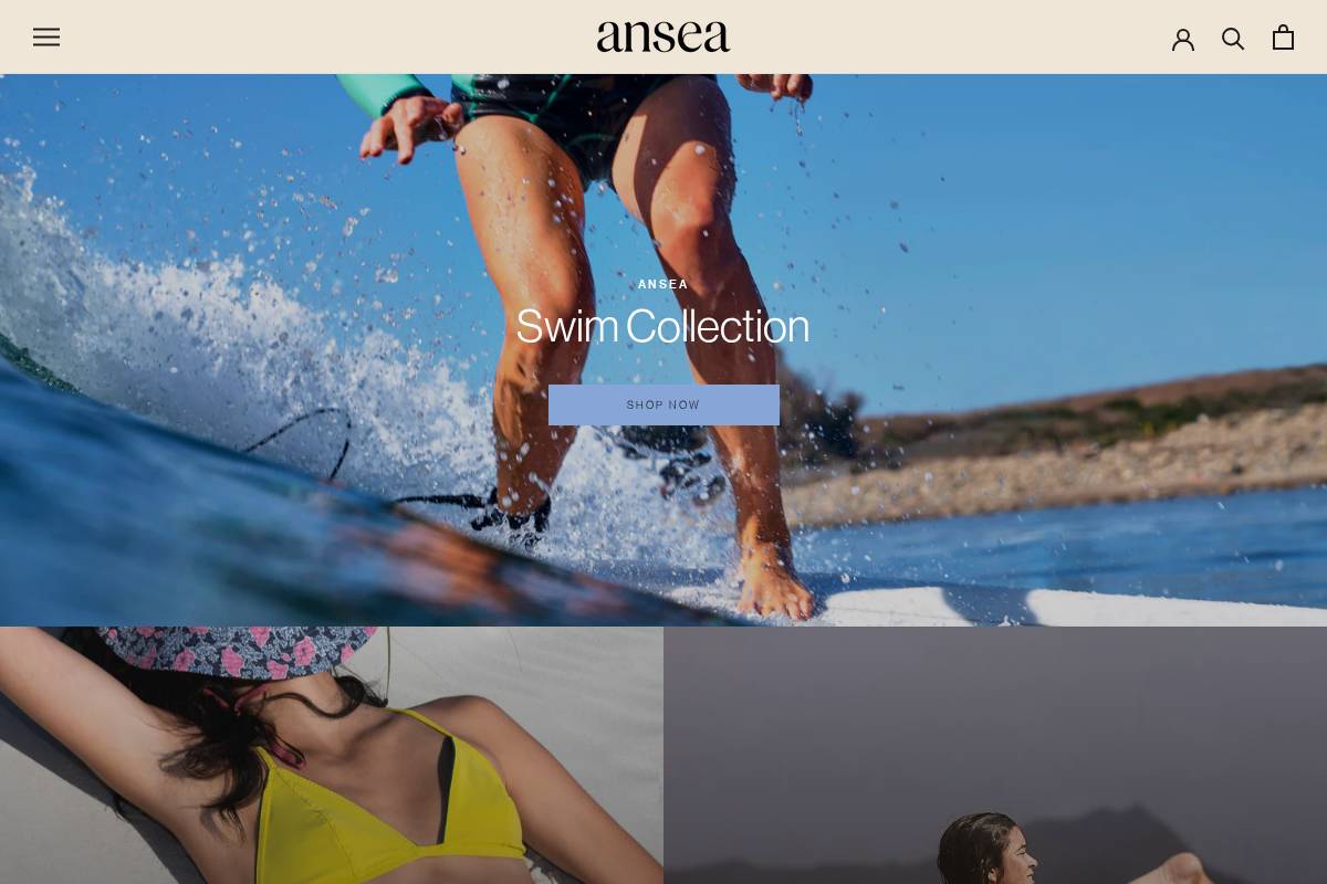 ansea.co homepage screenshot