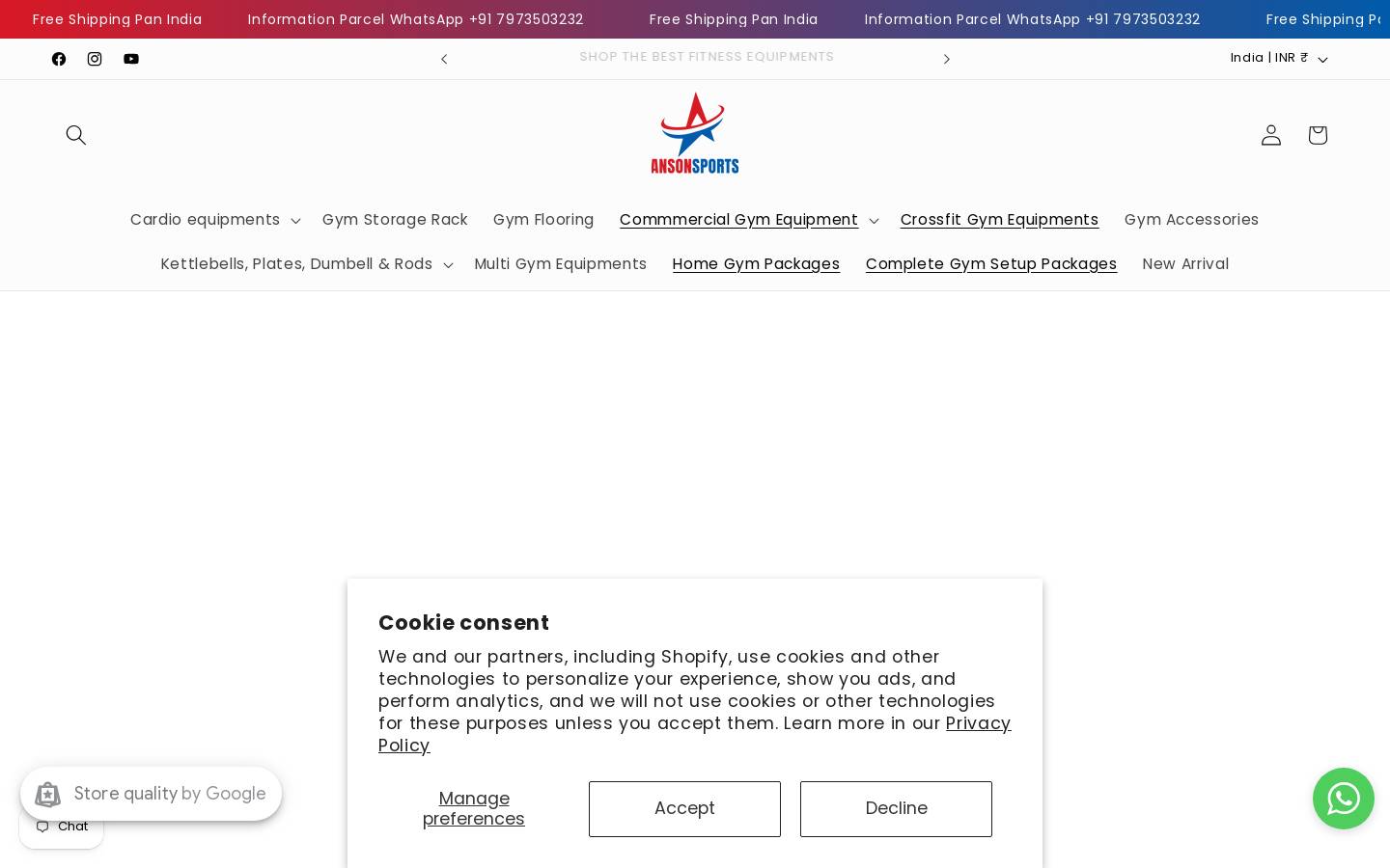 ansonfitness.com homepage screenshot