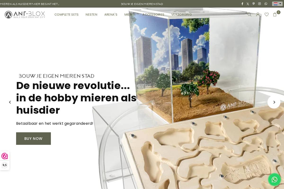 ant-blox.com homepage screenshot