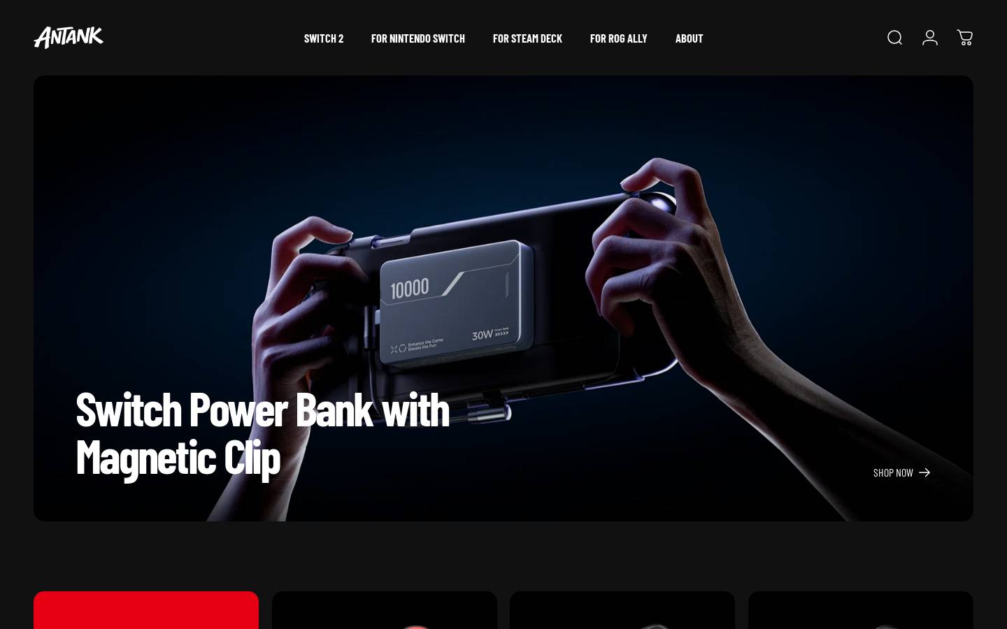 Antank homepage screenshot