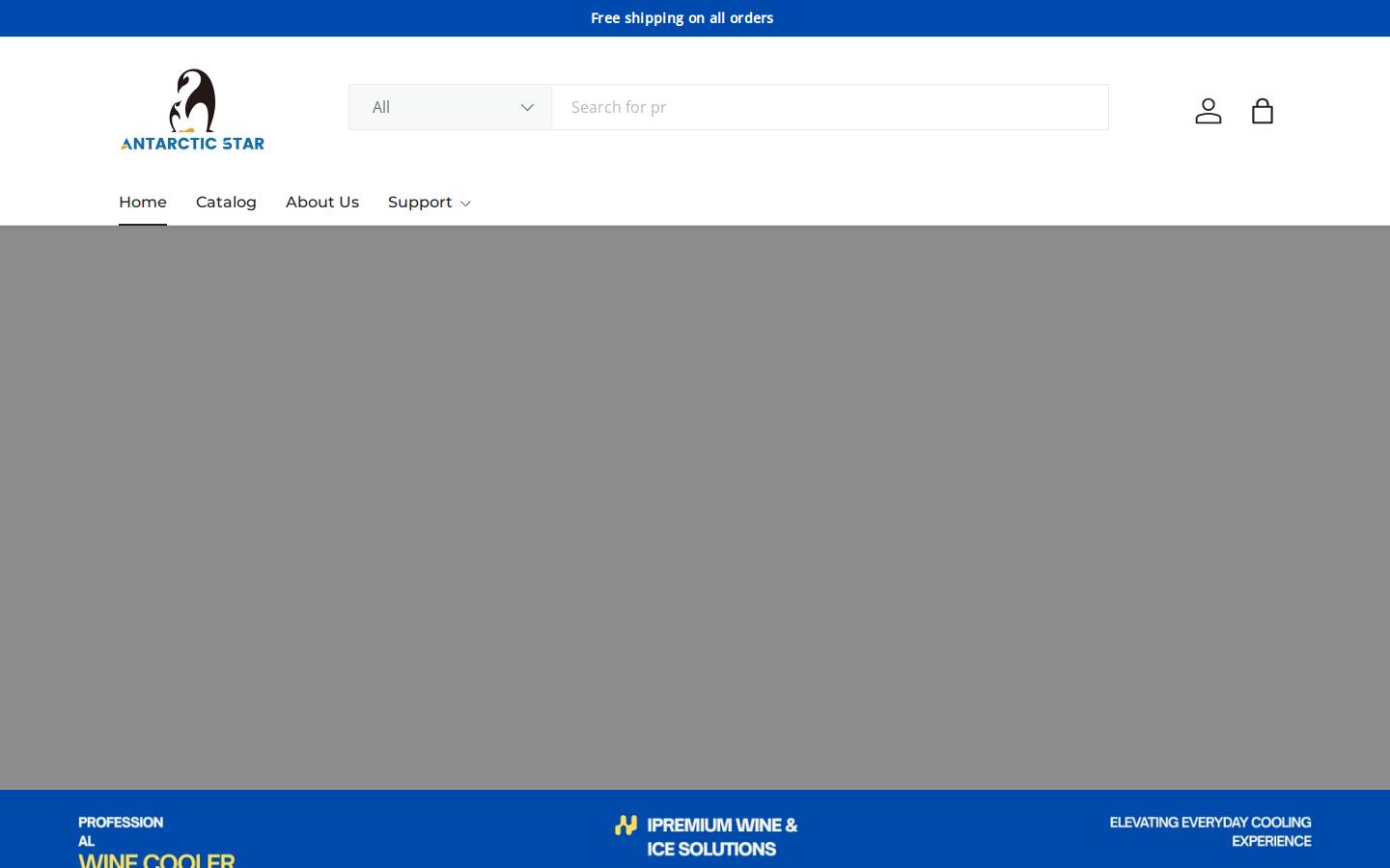 Antarctic Star homepage screenshot