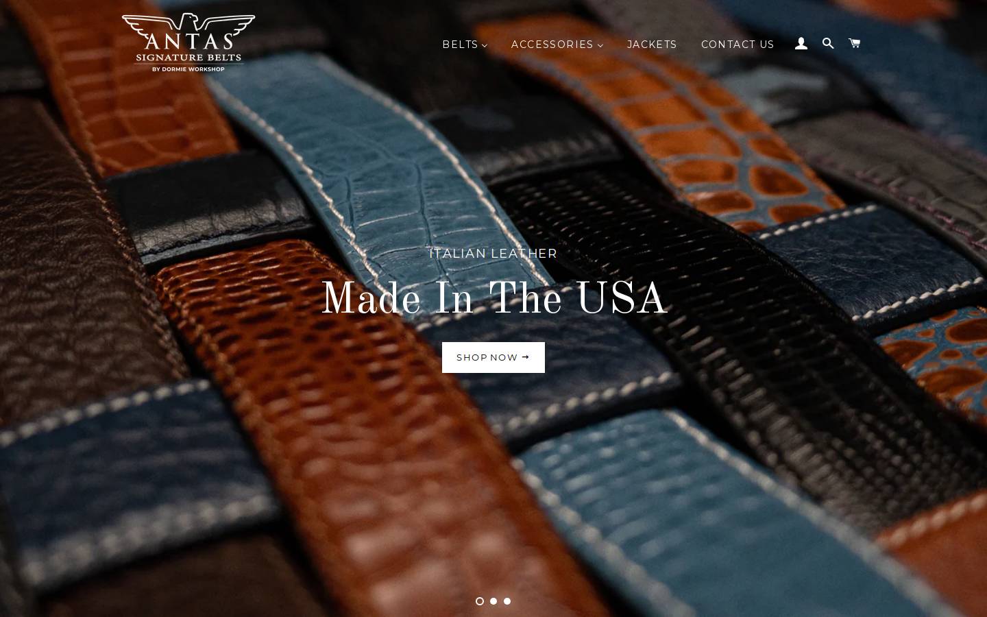antasapparel.com homepage screenshot