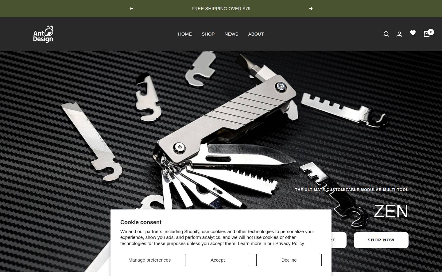 Antdesign LLC homepage screenshot