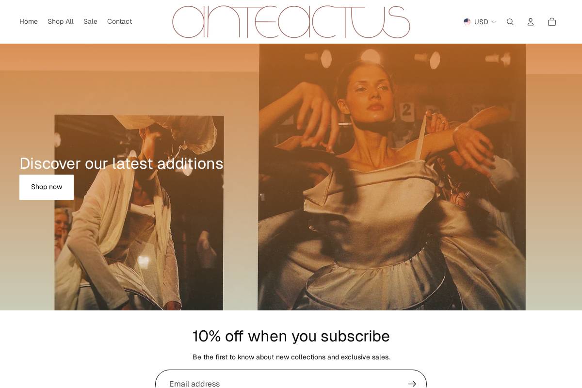 anteactus.net homepage screenshot