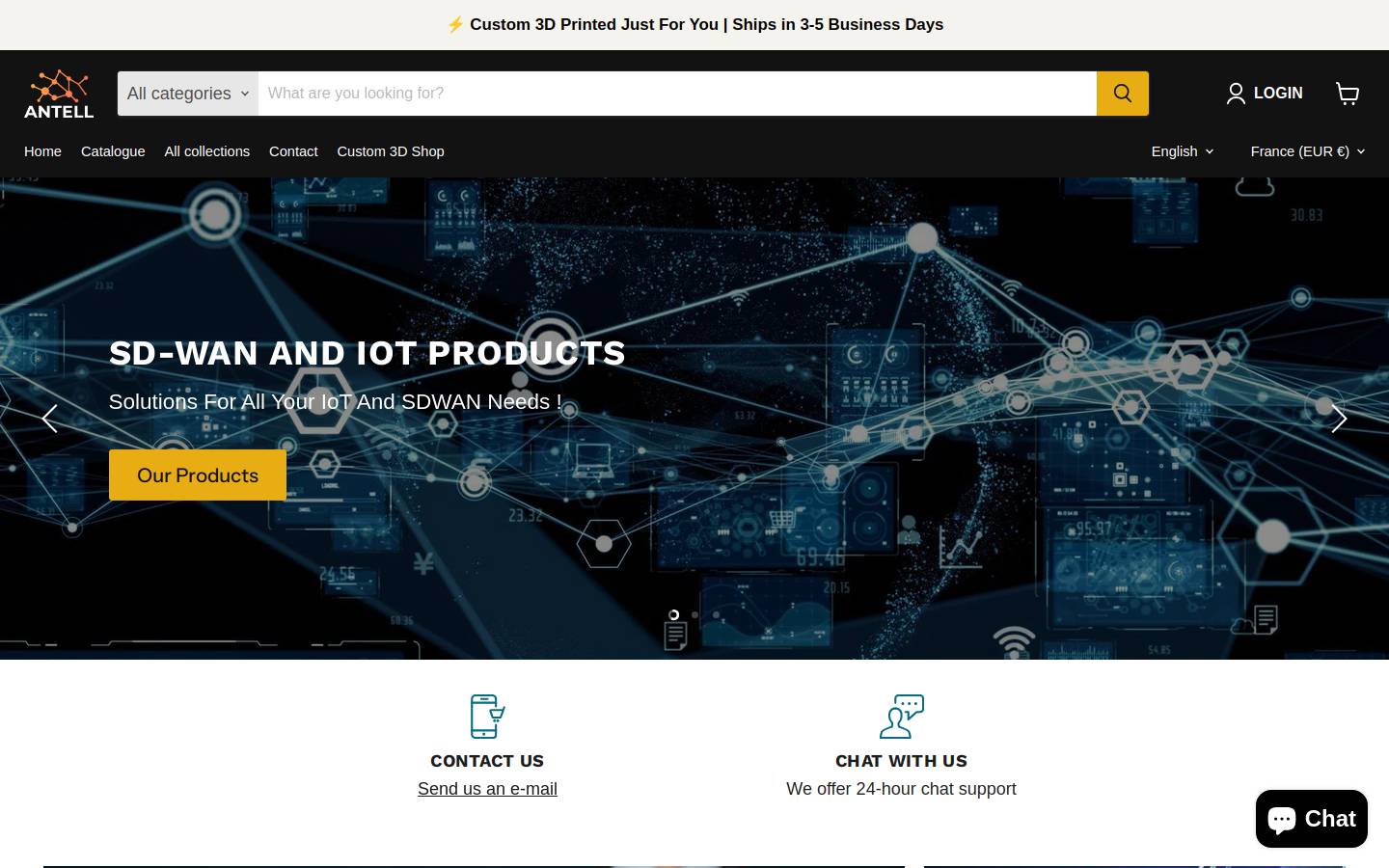 antellstore.com homepage screenshot