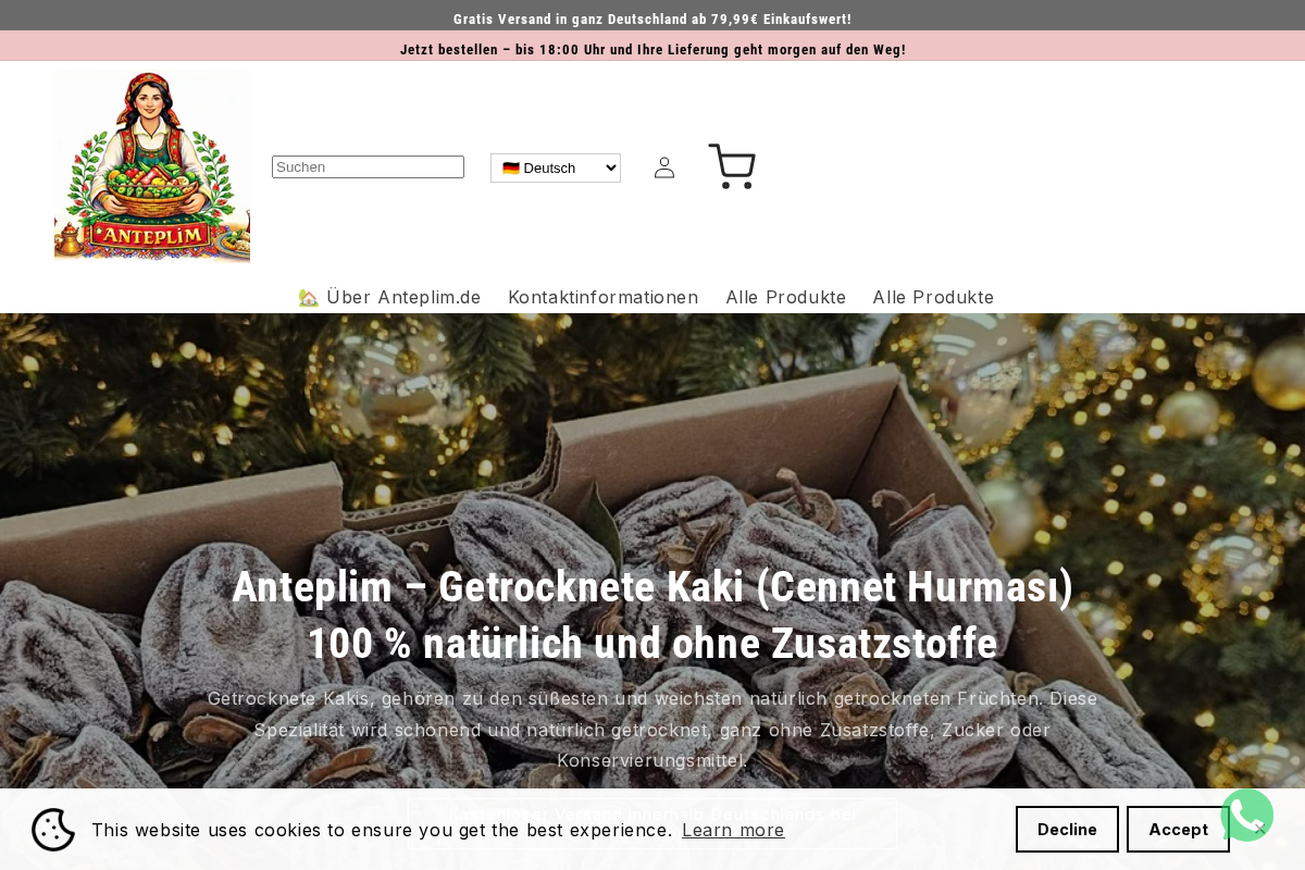 anteplim.de homepage screenshot