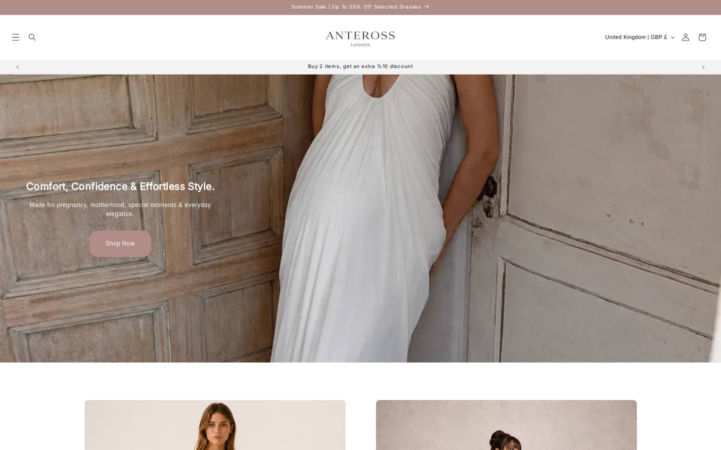 Anteross homepage screenshot