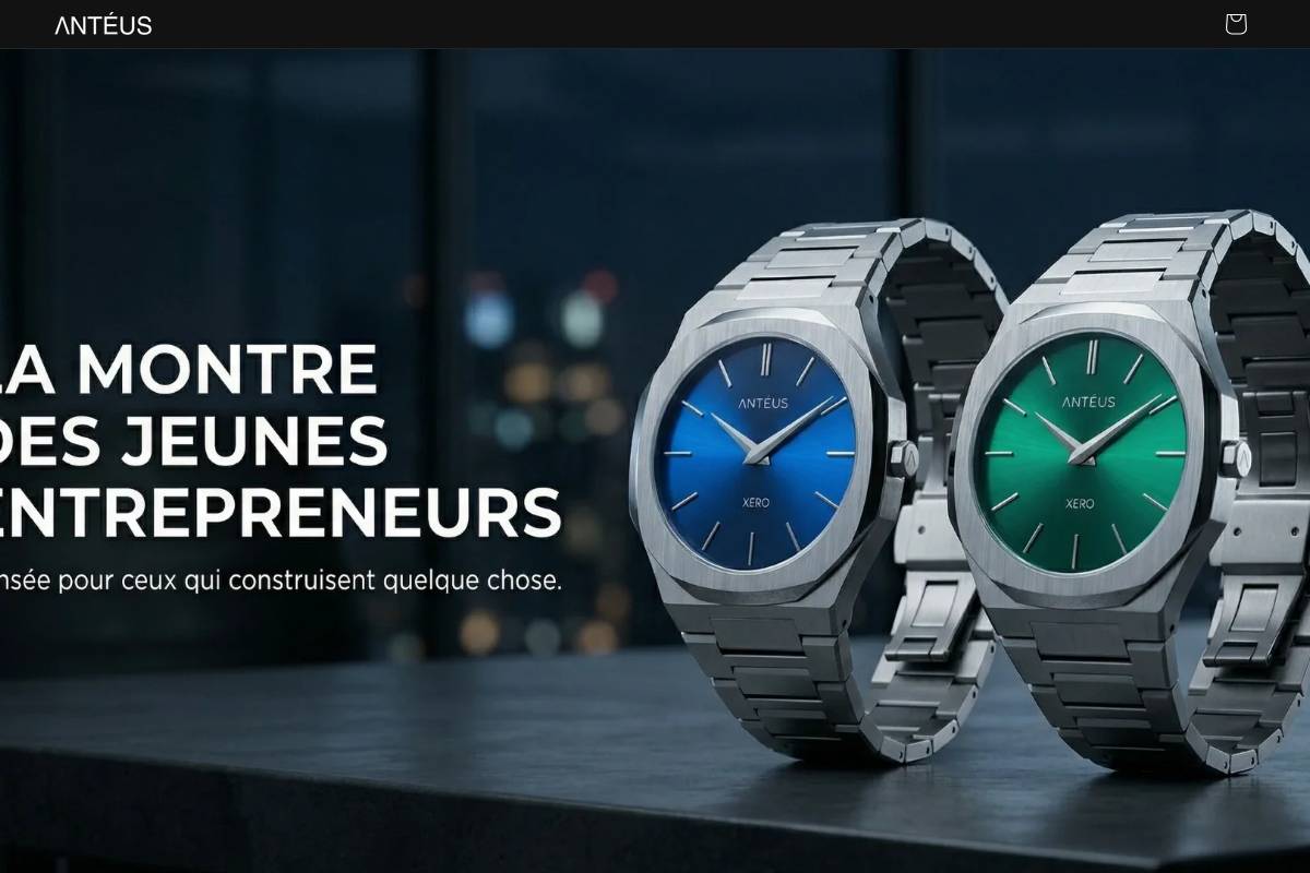 Anteuswatches homepage screenshot