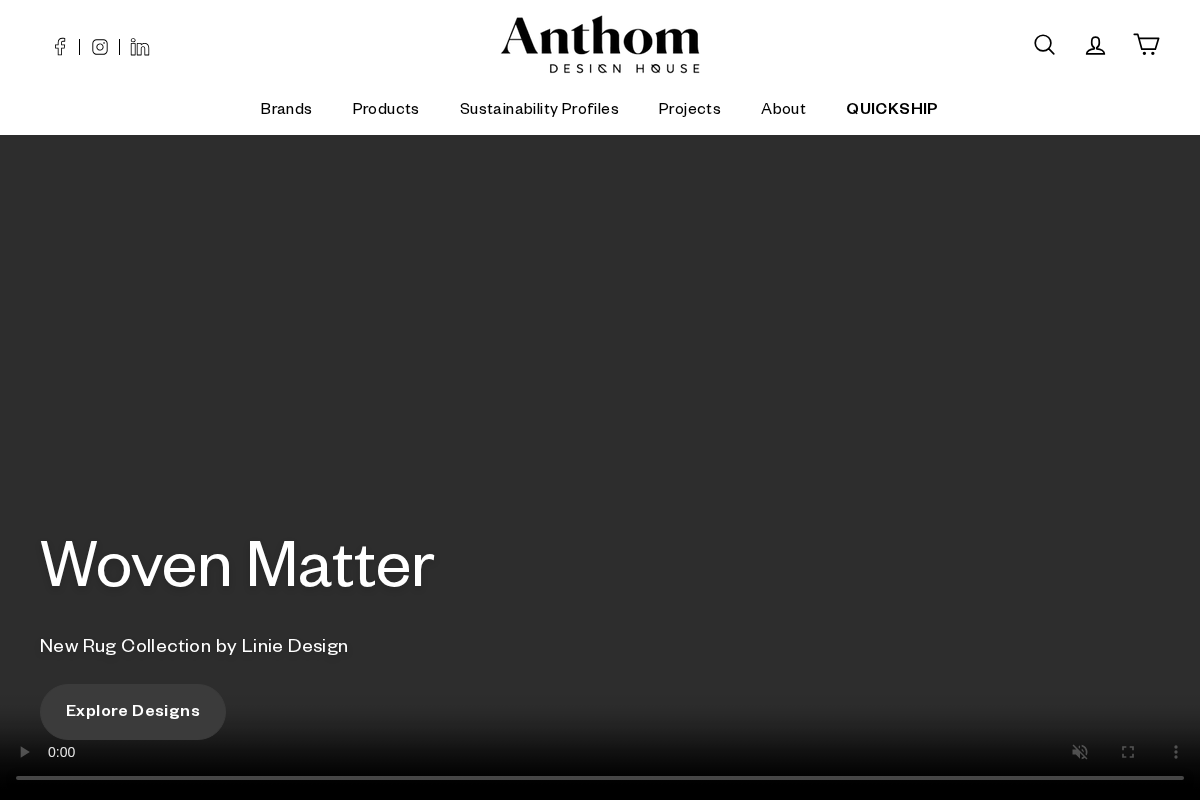 anthomdesignhouse.com homepage screenshot