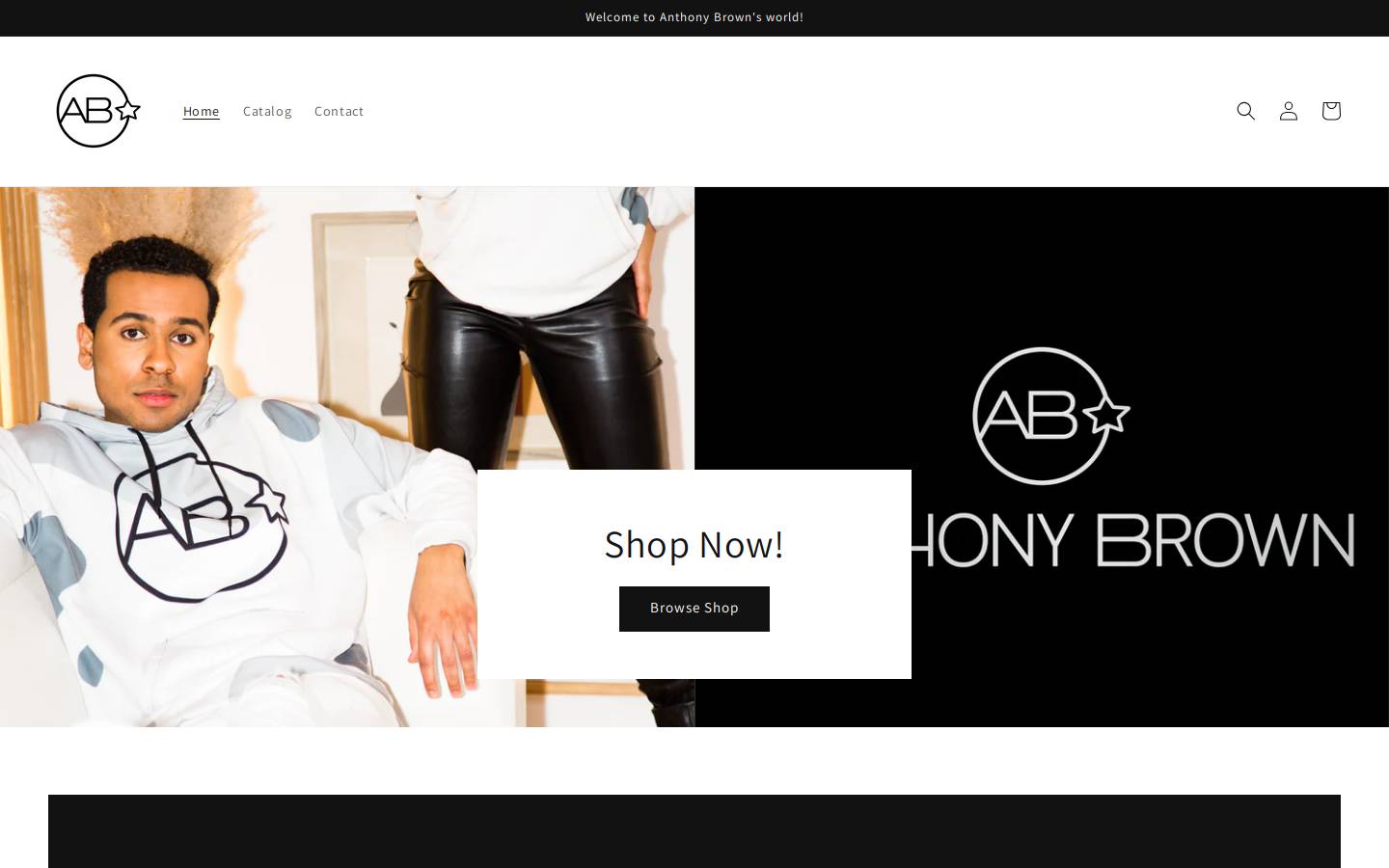 anthonybrownnow.com homepage screenshot