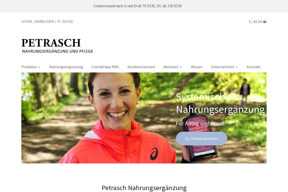 anthozym.at homepage screenshot