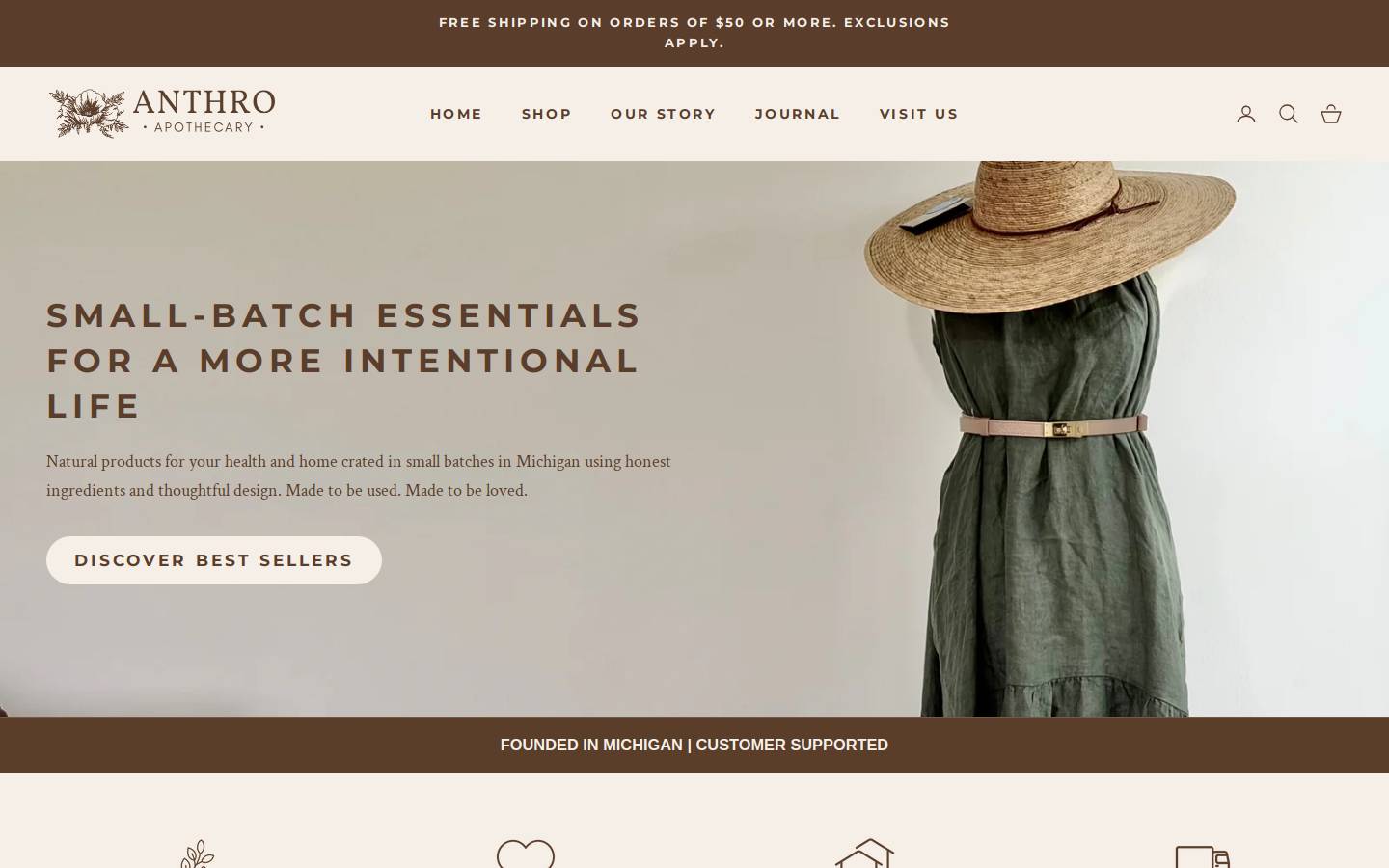anthroapothecary.com homepage screenshot