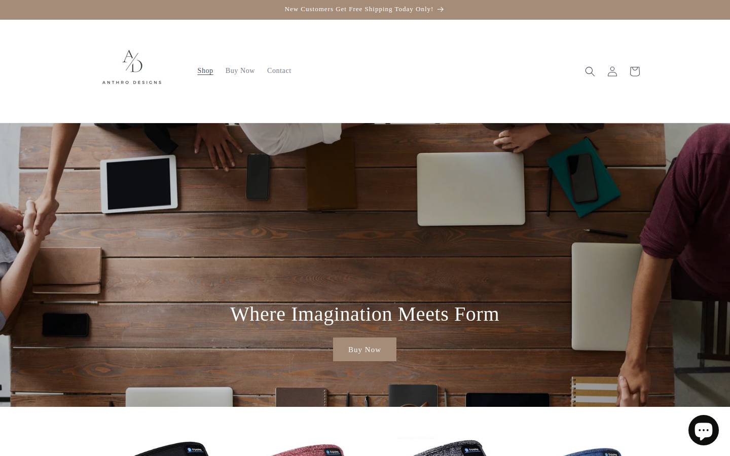 anthrodesigns.com homepage screenshot