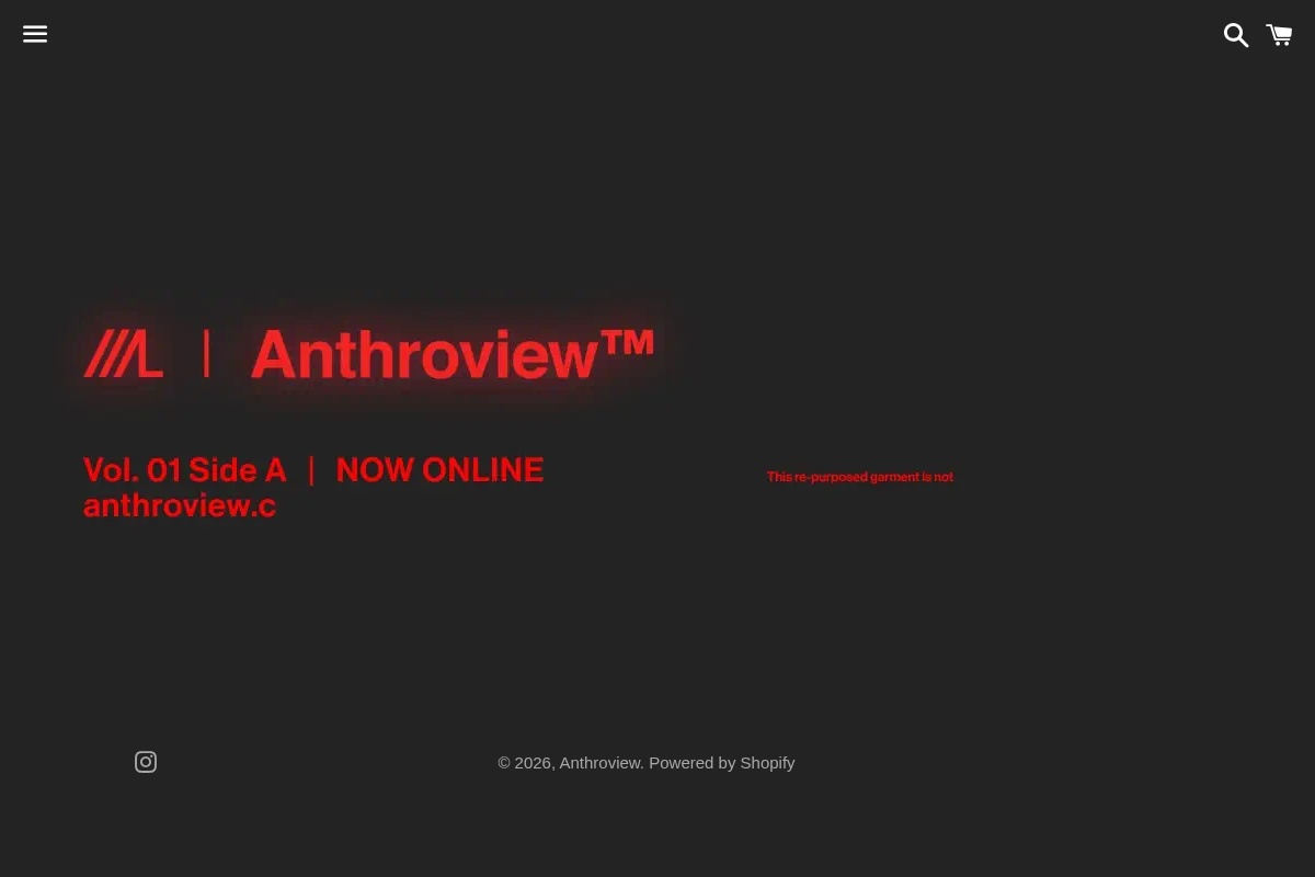 Anthroview homepage screenshot