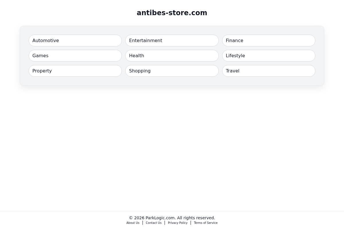 antibes-store.com homepage screenshot