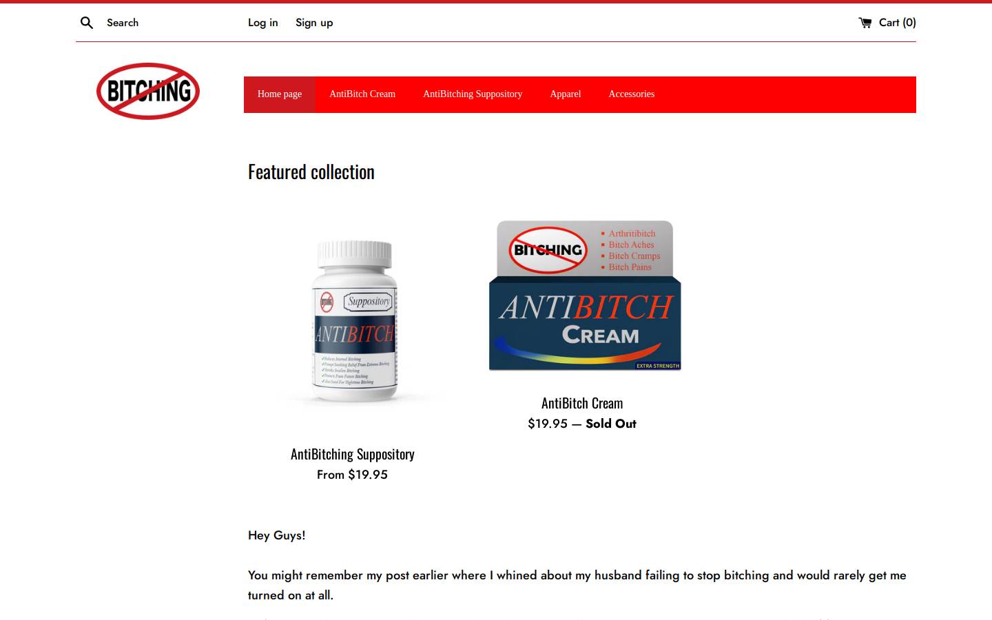 antibitching.com homepage screenshot