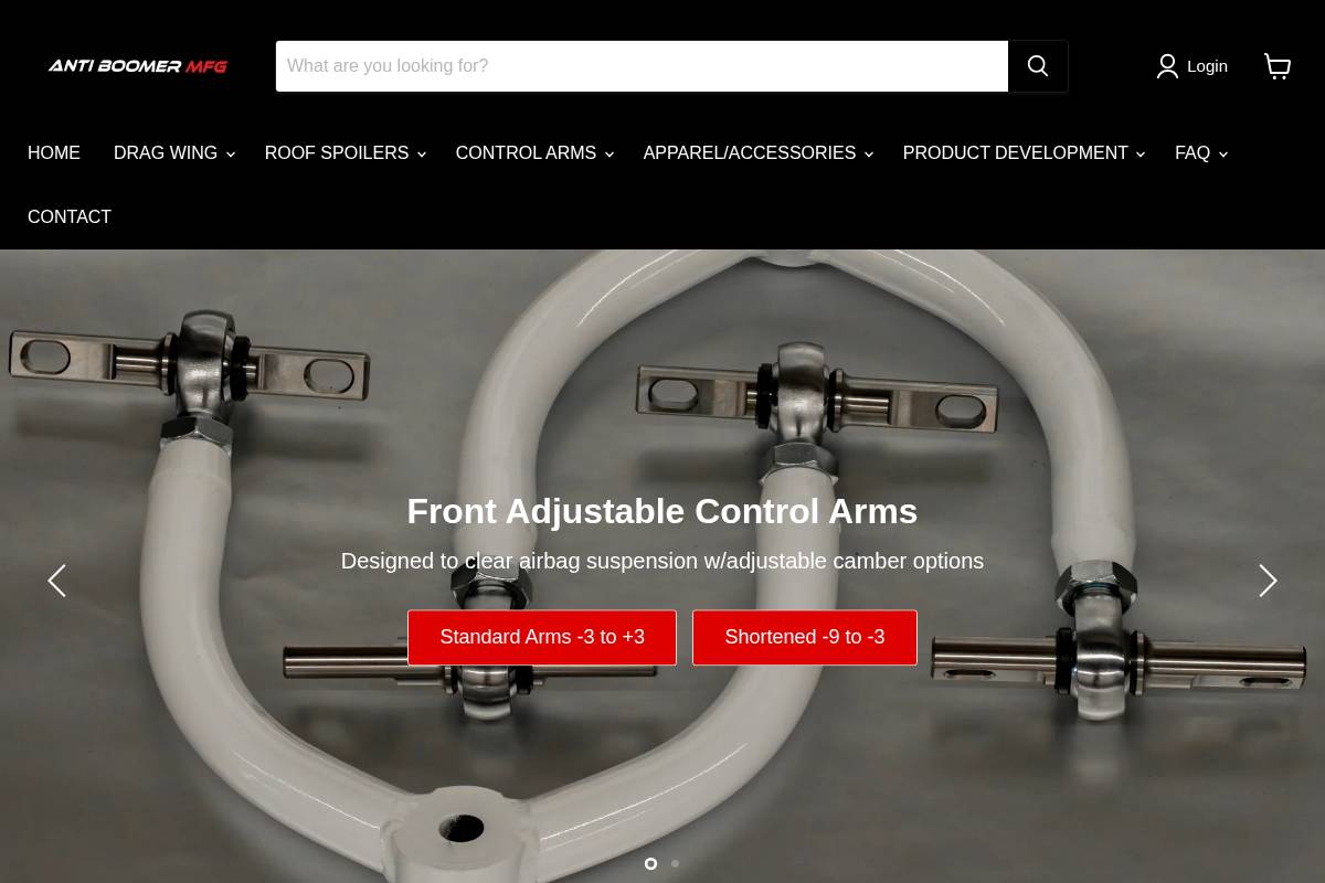Anti Boomer MFG homepage screenshot