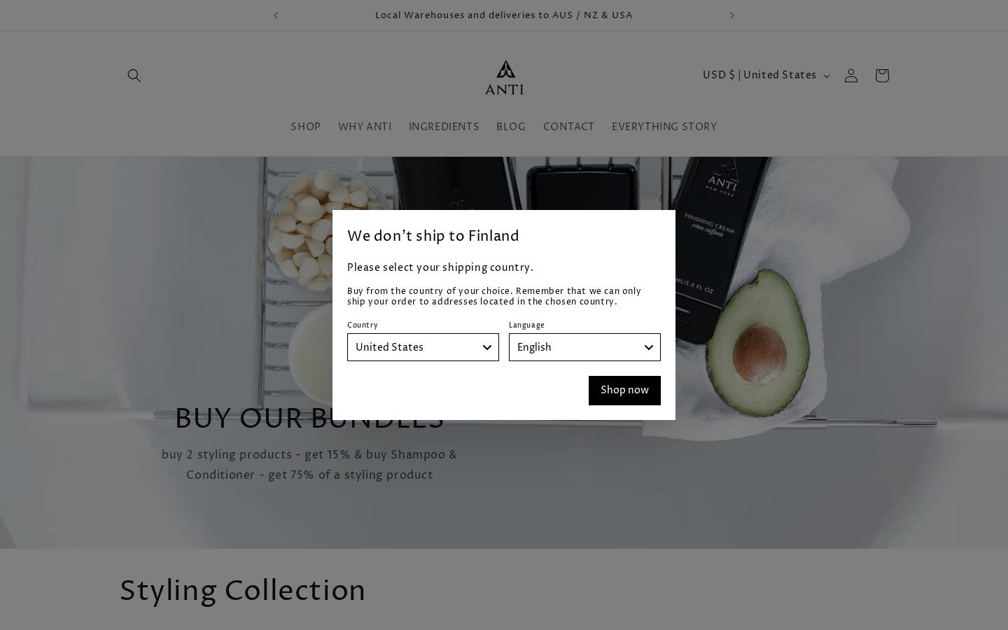 anticollective.com homepage screenshot