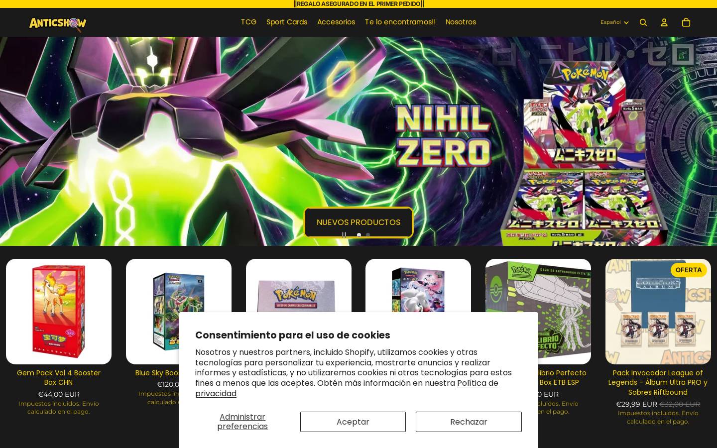 anticshow.com homepage screenshot