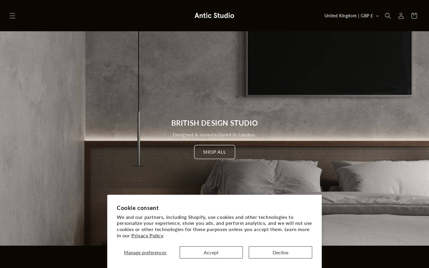 anticstudio.com homepage screenshot