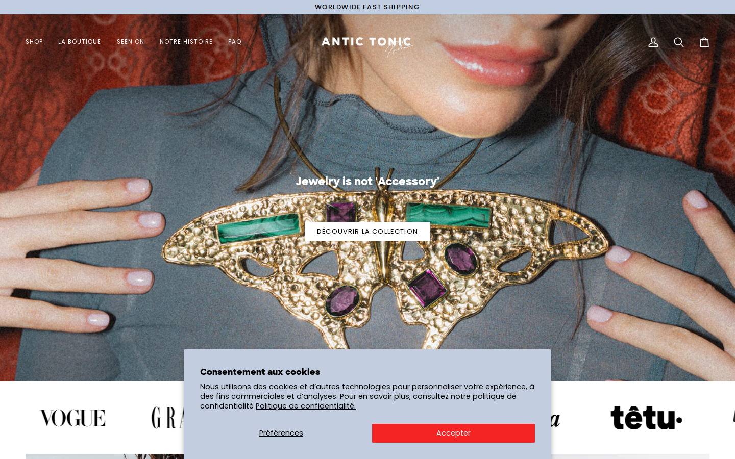 antictonic.com homepage screenshot