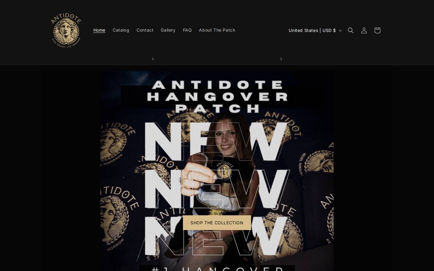 antidote.shop homepage screenshot