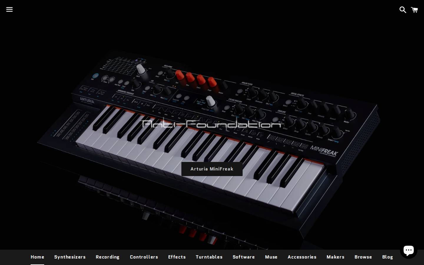 antifoundation.com homepage screenshot