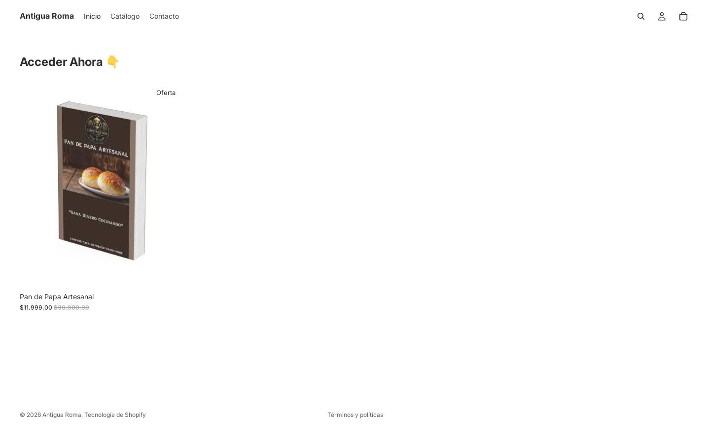 antiguaroma.online homepage screenshot