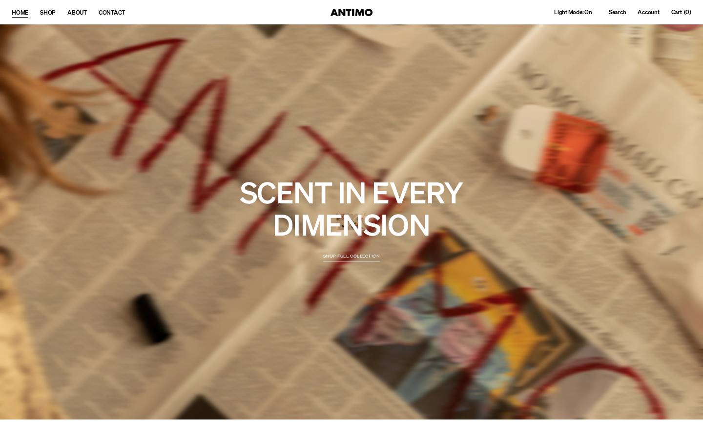 antimocollective.com homepage screenshot