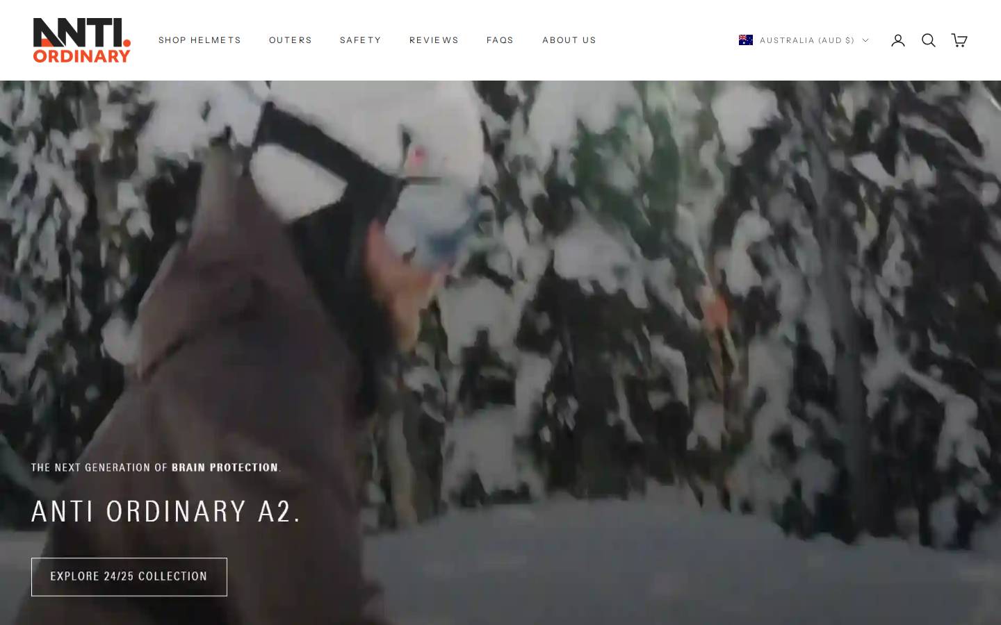 Antiordinary homepage screenshot