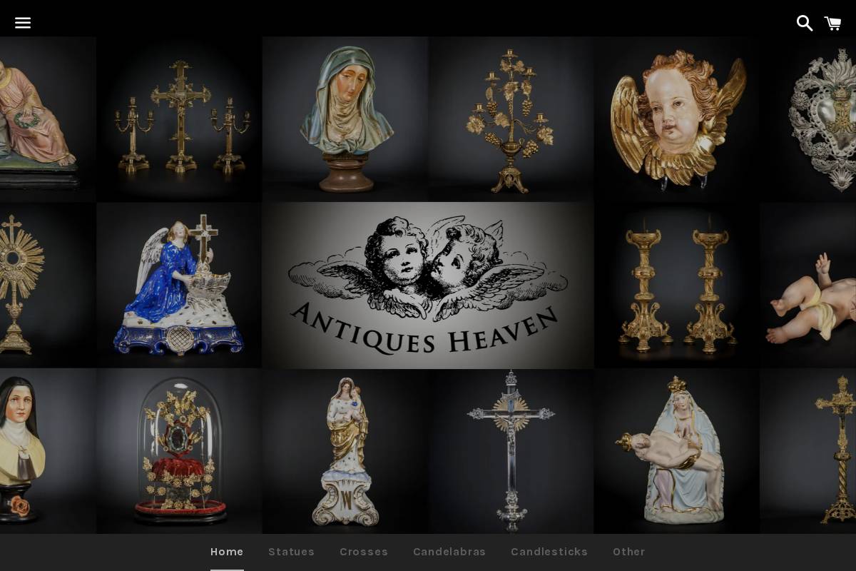 antiquesheaven.com homepage screenshot