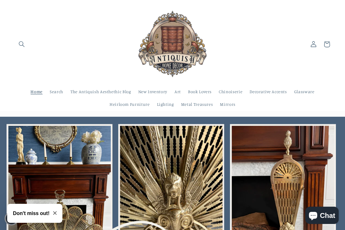 antiquishhomedecorandmore homepage screenshot