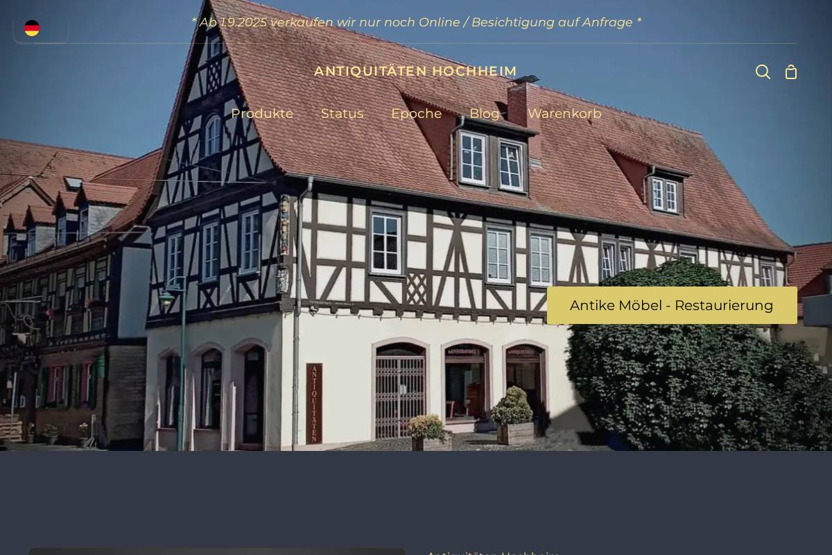Antiquitäten Hochheim homepage screenshot