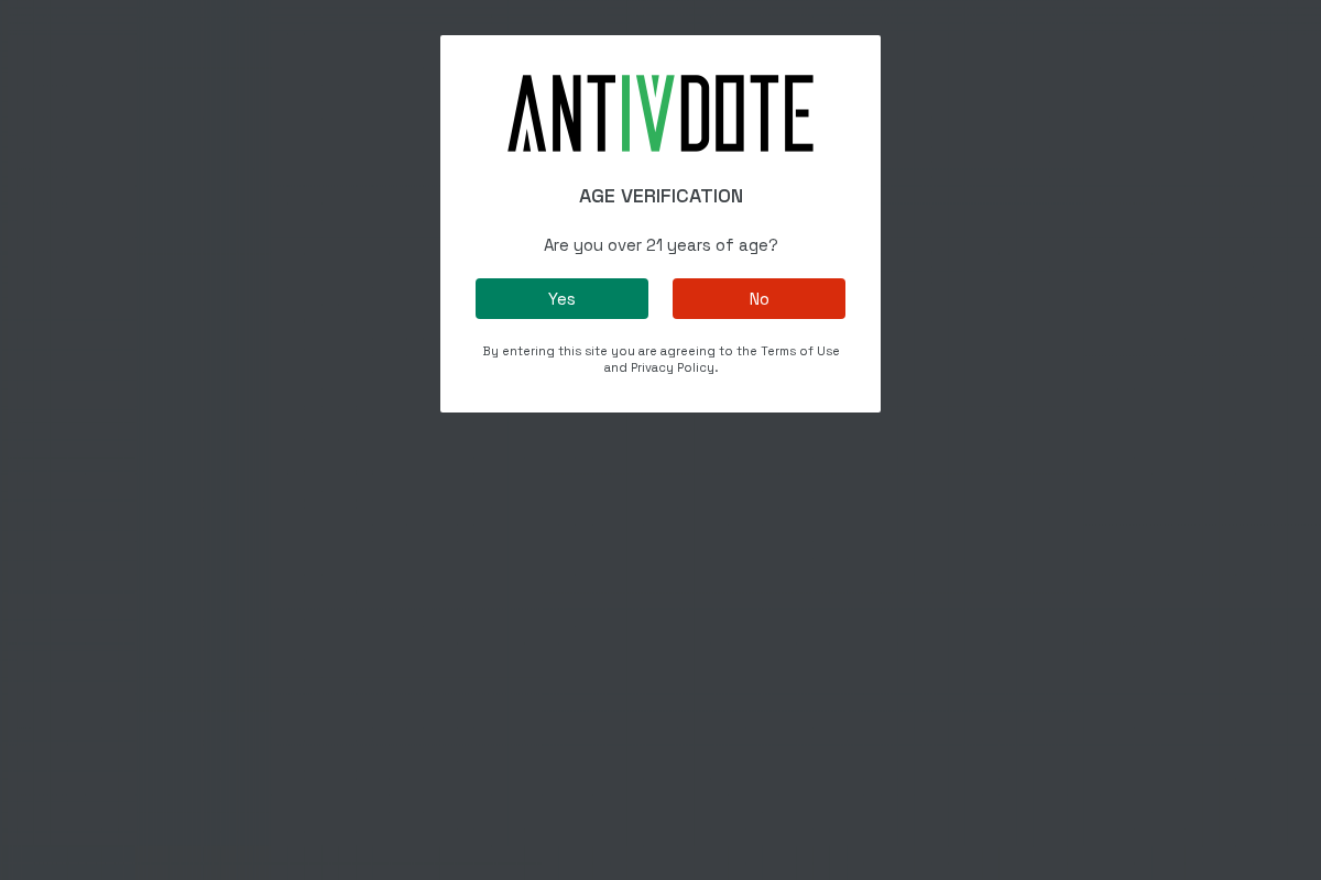 Antivdote homepage screenshot