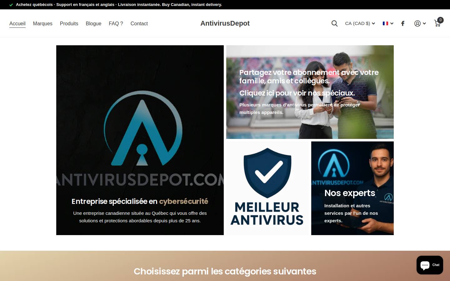 antivirusdepot.com homepage screenshot