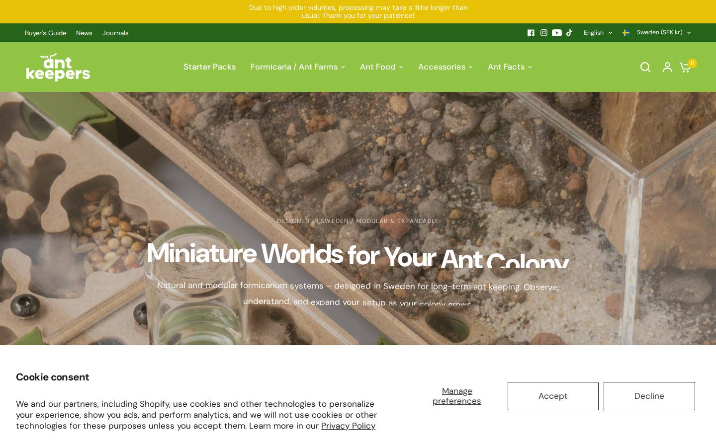 antkeepers.com homepage screenshot