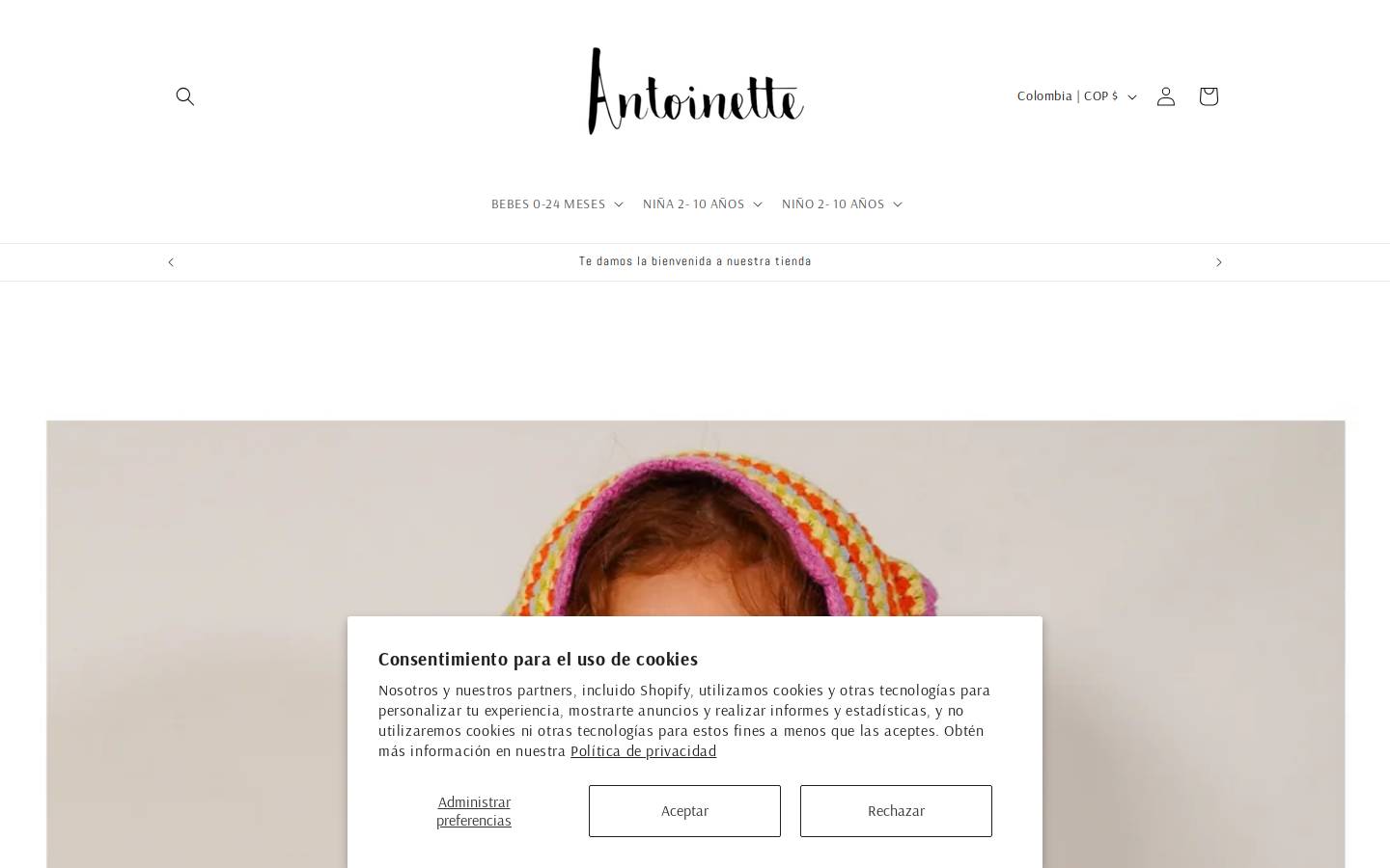 antoinetteacl.com homepage screenshot