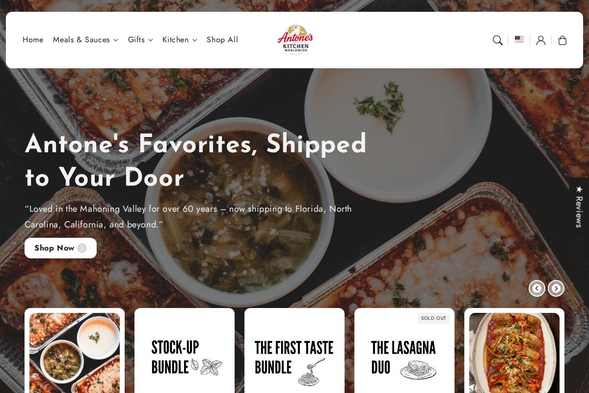 antonesworldwide.com homepage screenshot