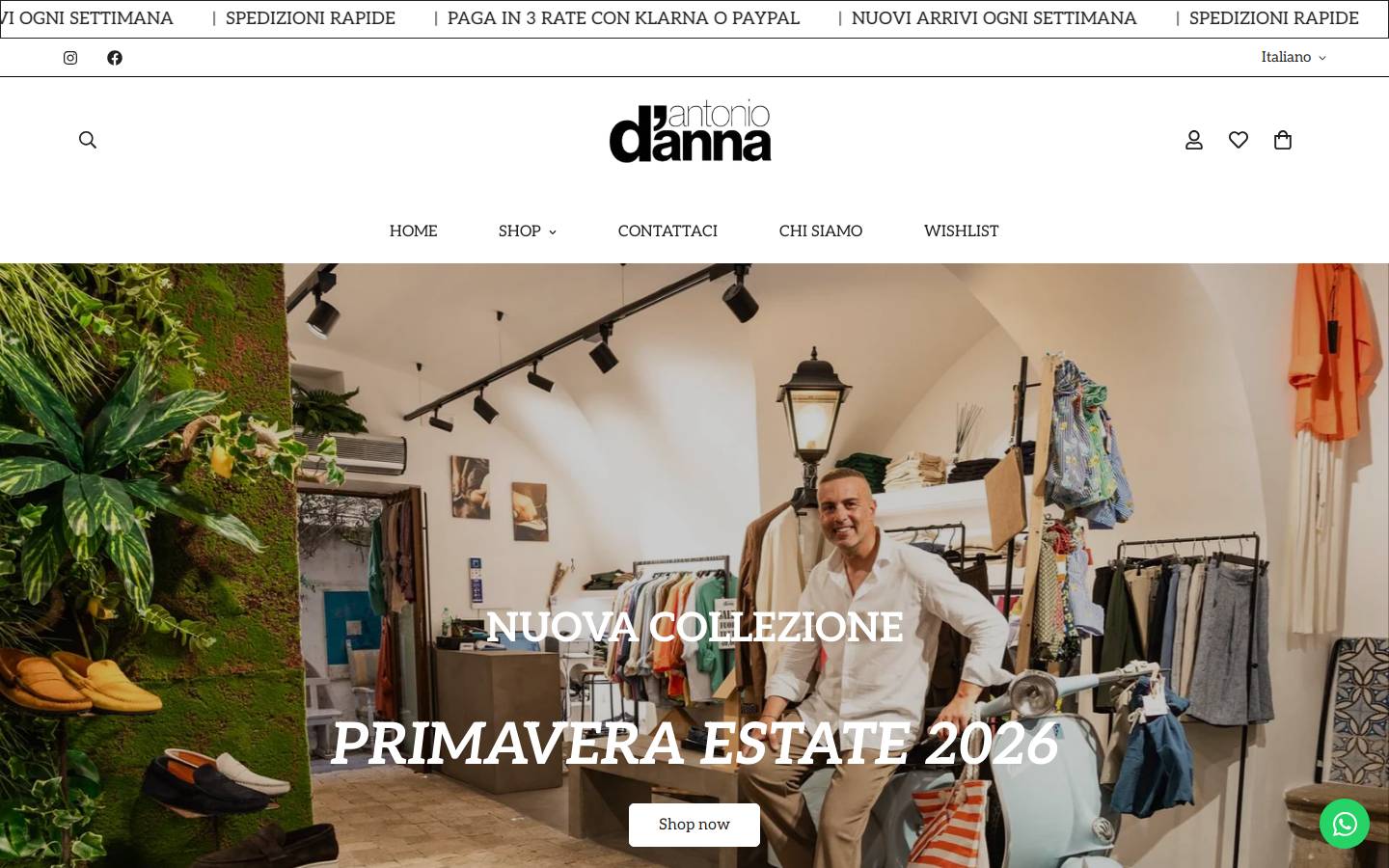 antoniodanna.it homepage screenshot