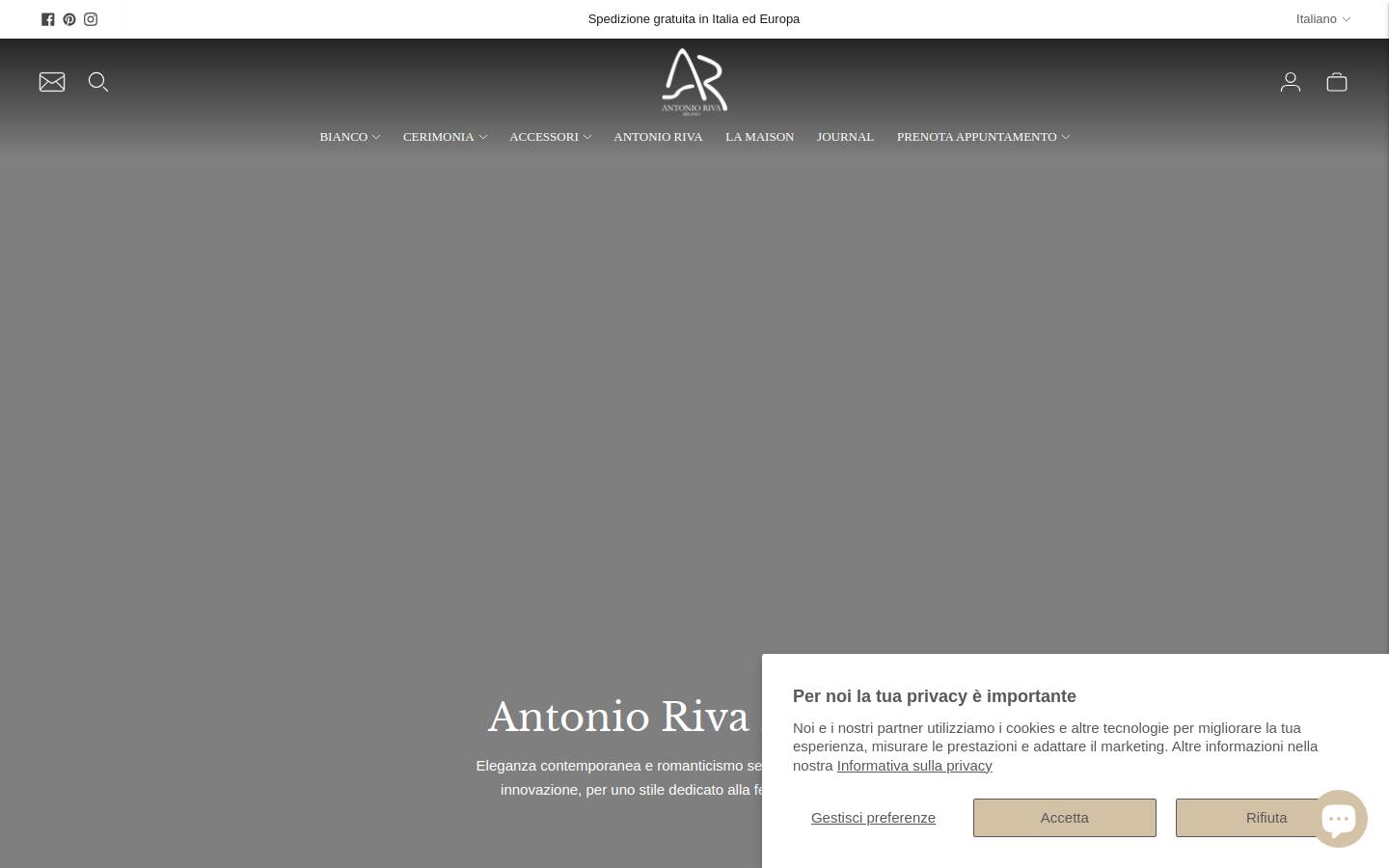 antonioriva.com homepage screenshot