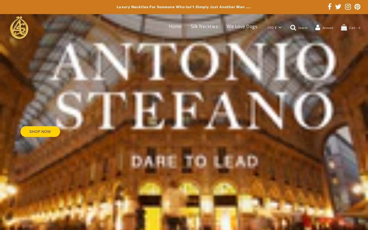 antoniostefano.com homepage screenshot