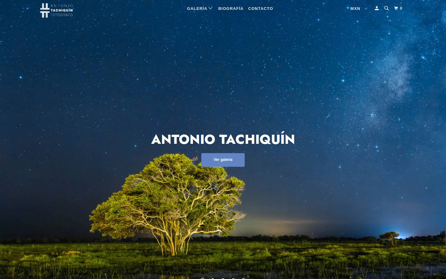 antoniotachiquin.com homepage screenshot