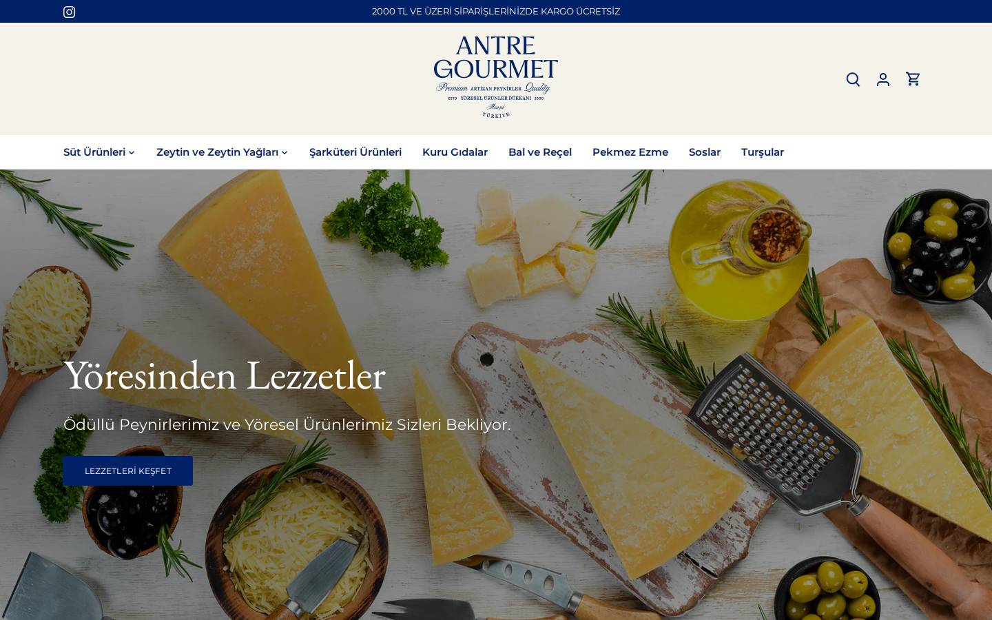 antregourmet.com homepage screenshot