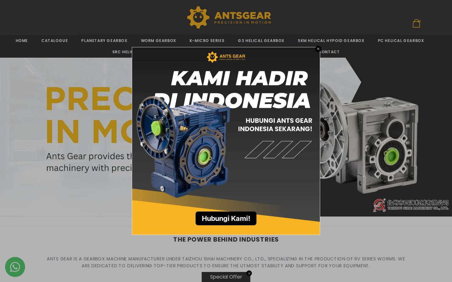 antsgear.com homepage screenshot